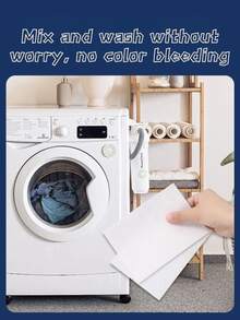 New Upgraded! 50/100pcs Laundry Color Catcher Sheets, Prevent Color Transfer, Suitable For Mixed Washing - Color Absorber - View 3