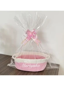 1pc Personalized Customization Small Handwoven Design Rope Storage Basket,CustomizationDesktop Storage Basket For Living Room, Bedroom, Desk, Bedside,Suitable For Cosmetics, Toys, Pet Supplies, Remote Control, Bedroom, Living Room, Valentine's Day Gift, Personalized, Unique Ideal Gifts For Her Daughter, School Students, Son For Anniversaries, For Birthdays - Multicolor - View 17