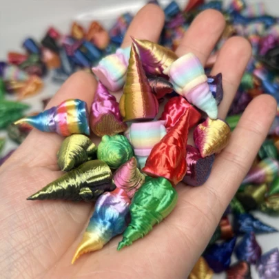 3D Printed Santa Claus Figurine Multicolor Set, Cute 3D Home Decor