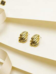 The New European-Style Golden Fashion Is Popular. The Elegant And Fashionable Personalized Women's Earrings With Advanced Design Features A Sense Of Line. They Are Suitable For Wearing On Festivals, As Birthday Gifts, And Can Be Paired With Various Styles Of Clothing. Valentine's Day, Valentine's Day, Charm Pulseras, - Multicolor - View 6