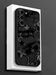 1pc Starry Sky Pattern Soft TPU Protective Phone Case, Scratch-Resistant And Shock-Proof, Compatible With Huawei Honor, Redmi, Galaxy A/S Series, Pixel 6A/7A/8A, 12T/13T/14T - Black - View 1