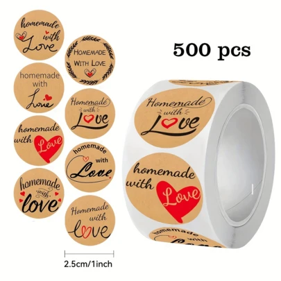 JOERBABU the little kangaroo Bobbie 500pcs/Roll. Heart Craft Pattern, Potted Flower Pattern, Cute Owl Pattern, Animal Encouragement, Motivational Pattern, Dinosaur Egg Pattern, English Encouragement Reward Pattern, Ideal Small Gift. Gift. Easter. DIY Stickers. Happy Mother's Day, Suitable For Gift Packaging Decoration, Cup Decoration, Dessert Decoration, Stationery Decoration, Envelope Sealing Stickers And Other Decorative Stickers You Like