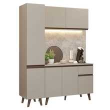 Cocina Integral Completa Modular Madesa Nice 160cm Crema - Beis - Ver 12