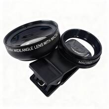 APEXEL 2 In 1 Phone Camera Lens Kit Compatible With IPhone And Android, 12.5X Macro Lens And 0.45X Wide Angle Lens, Clip-On Phone Lens Attachment With Bag - A - View 13