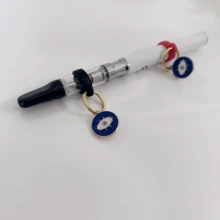 2Pcs Mixed Color Anti-Loss Non-Slip Vape Pen Charms For Pens And Vape Pens Green Leaf Charm 420 Accessory 510 Vape Battery Charm - Multicolor - View 2