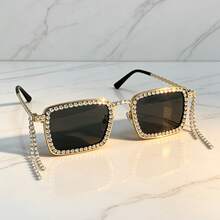 1pc Men's Fashion Elegant High-End Stylish Fashion Glasses - Black - View 5