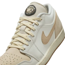 Nike Air Jordan 1 Low FW CN Men's Shoes, Casual Sneakers IB8855-121 - White Rice/brown - View 8