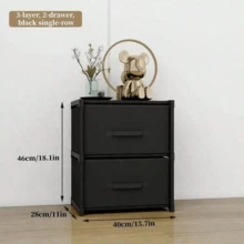 1件装简易储物柜，带多层抽屉，卧室内衣收纳架，家用组装式储物架，带抽屉的立方体储物柜，防尘衣柜，储物架，鞋架，独立式展示架，DIY组装，落地式储物架，书柜，适用于卧室、客厅、厨房、书房、办公室、度假收纳 - 彩色 - 查看 8