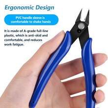 1/2/3pcs Wire Cutter Set, Spring-Loaded Diagonal/Flat Pliers, Chrome Vanadium Steel Precision Diagonal Cutting Pliers, Heavy Duty Cutting Pliers For Home Use - Multicolor - View 1