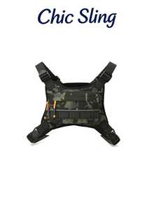 SHILAN Men's Tactical Compact Chest Bag, Running Chest Pack, Running Vest Waist Bag, Chest Rig Running Pack - Multicolor - View 9