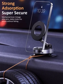 Foldable Suction Cup Rotatable Car Phone Holder, Car Dashboard Navigation, Magsafe Magnetic Desktop Stand - Multicolor - View 8