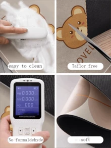 1 Peça Tapete Absorvente de Gel de Sílica com Estampa Retrô de Café, Almofada Lavável Super Absorvente e Resistente ao Calor para Bancada de Cozinha, Proteção e Decoração de Mesa de Jantar, Acessórios de Jantar - Multicolorido - Visão 9