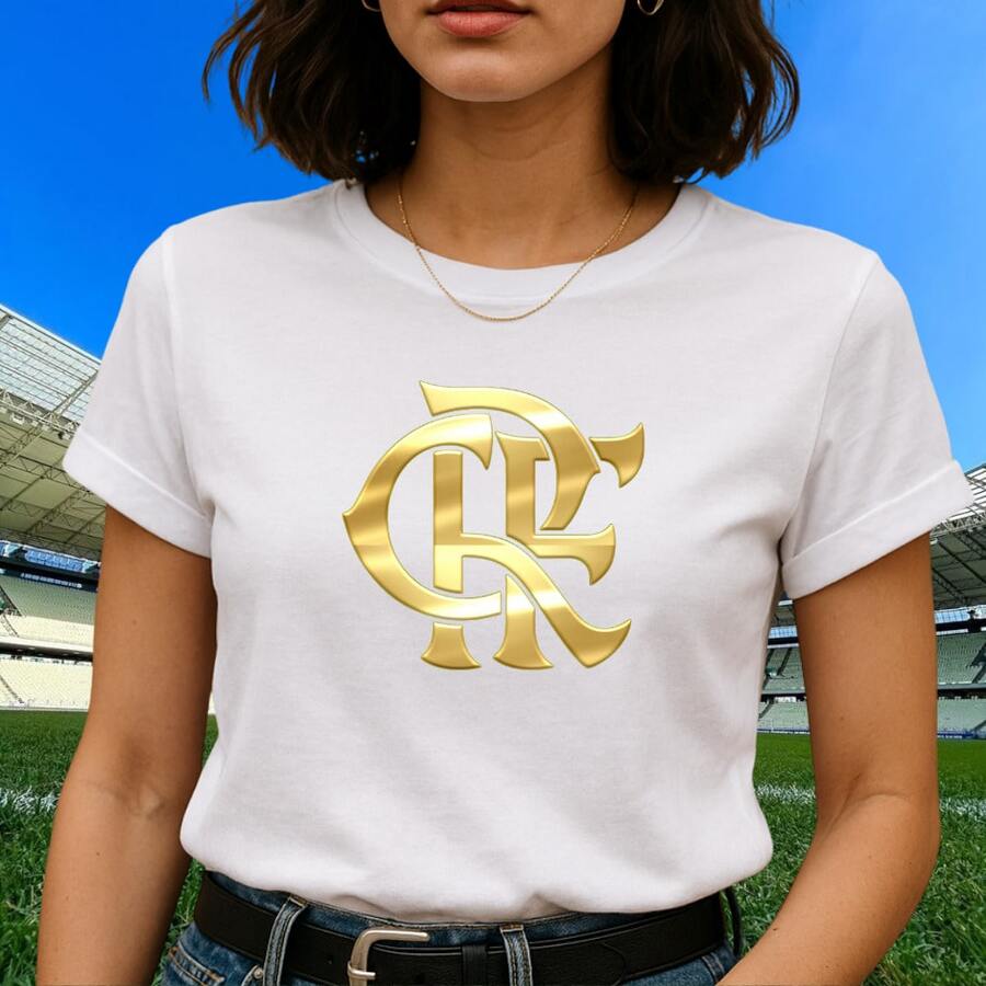 Flamengo CRF Gold Premium T-Shirt - New Release - White - View 1