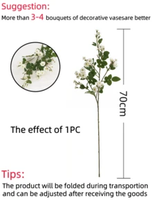 1/2支70厘米长茎人造玫瑰，迷你丝绸玫瑰，适用于家居、房间、书桌、派对、生日、卧室、婚礼、花园、室内外装饰、春季和情人节装饰 - 彩色 - 查看 8