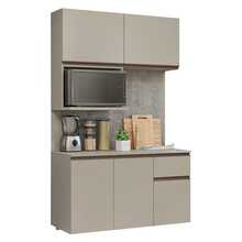 Cocina Integral Completa Modular Madesa Nice 120cm Crema 14 - Beis - Ver 12