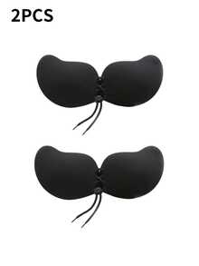 1/2 包 无肩带自粘式聚拢文胸，隐形露背芒果杯，低胸隐形文胸，适合搭配婚纱和晚礼服 - 彩色 - 查看 27