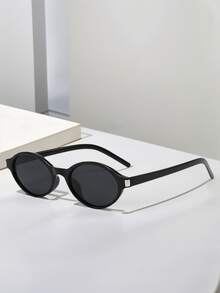 1副女士猫眼PC铆钉复古休闲街头风时尚眼镜 - 彩色 - 查看 10