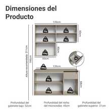 Cocina Integral Completa Modular Madesa Nice 120cm Crema 14 - Beis - Ver 3