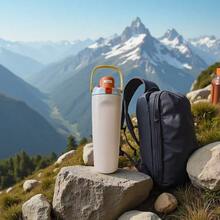 [Valentine Gift]OWALA2026 30/32 Oz A Sports Water Bottle With A Leak-Proof Design And A Pop-Up Lid. It Comes In Multiple Color Options,(Stainless Steel Water Bottle, Leak-Proof Design) - Suitable For Sports, Travel, Outdoor Activities, Fitness, And Office Environments. It Can Be Used As Teacher Gifts, Valentine's Day Gifts, Birthday Gifts, Thanksgiving Gifts, Christmas Gifts, Halloween Gifts, As Well As Christmas Presents, New Year Gifts, Party Supplies, Etc. - 白色 - 查看 1