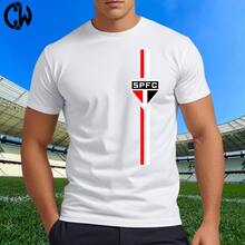 SPFC T-Shirt, Vertical White And Red, Team Release - White - View 1