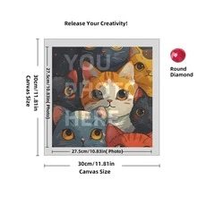 [5D Diamond Painting]Custom Diamond Art Painting Kits For Adults, DIY Personalized Diamond Art Photo Customized Your Own Photos, Painting By Diamond Pictures Kits For Home Decor (For Family),Custom 5D Full Diamond Art Painting Craft - Multicolor - View 37