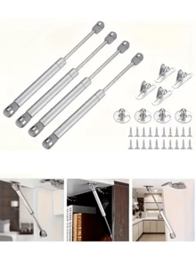 2个经典金属表面液压气弹簧 - 缓闭铰链，100牛/22.51磅，适用于橱柜、家具、玩具箱等。缓闭铰链 | 经典铰链 | 塑料配件，缓闭铰链 - 彩色 - 查看 8