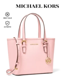 Michael Kors JET SET TRAVEL XS CRYL CONV TZ 手提包，女士休闲单肩包 - 粉狀腮紅 - 查看 1