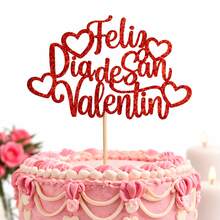 1 件周年纪念蛋糕烟花 - 金色闪光生日快乐蛋糕烟花、公司周年庆典派对装饰、结婚周年派对蛋糕装饰