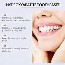 Pasta dental con hidroxiapatita (3 unidades): protección avanzada del esmalte, fortalecimiento dental, aliento fresco, limpieza profunda y cuidado dental. - Pasta dentífrica - Ver 5