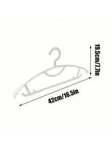 1 pezzo/3 pezzi Grucce per abiti in plastica resistente, spalle rinforzate e allargate, gancio rotante a 360°, antiscivolo, adatte per abbigliamento adulto, grucce spesse e larghe antiscivolo, per uso domestico - Multicolore - Visualizzare 3