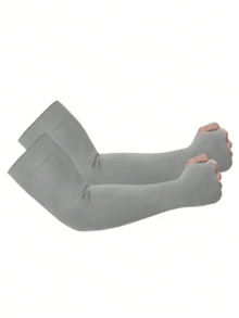 4pcs/1 Pair Beister UV Protection Cooling Arm Sleeves, Unisex Summer Outdoor Sun Protection Arm Sleeves With Thumb Hole, Men Sun Protection Sleeve, UV Protection - A - View 8