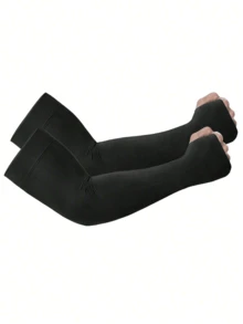 4pcs/1 Pair Beister UV Protection Cooling Arm Sleeves, Unisex Summer Outdoor Sun Protection Arm Sleeves With Thumb Hole, Men Sun Protection Sleeve, UV Protection - A - View 6