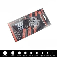 30件套六角扳手套装，公制和英制六角扳手，带收纳盒，黑色氧化处理，L型六角扳手，扭力手柄，高杠杆比，长短扳手，易于整理（9/30件套） - 扳手套裝 - 查看 5