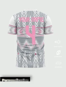 1件可定制2026墨西哥世界杯特别版粉色足球球衣 - 可定制姓名、号码和球队标志，粉色点缀，速干舒适，适合成人球员/球迷比赛/训练穿着，情人节礼物，适用于足球、篮球、排球和夏季休闲穿着 - 粉色 - 查看 3