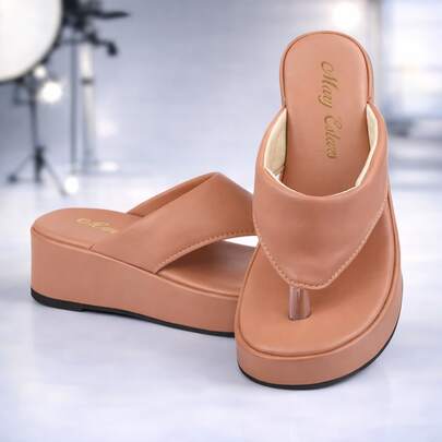 Sandália Chinelo Infantil Feminino Flat Plataforma Casual De Dedo Confortável Antiderrapante