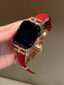 个性化真皮表带，适用于 38/40/41/42/44/45/46/49 毫米表盘，兼容 Ultra/SE10/9/8/7/6/5/4/3/2/1 系列