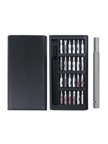 25件套精密螺丝刀套装，多功能维修工具，适用于拆卸手机和平板电脑，不可充电 - 包含多种螺丝刀头 - 彩色 - 查看 6