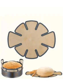 1pc LDQ Non-Stick Silicone Bread Proofing Mat - Reusable Round Dough Mat With Non-Slip Edges, Suitable For Challah Bread, Homemade Bread, Bread Molds (Fits 9.5 Inch Bread Mold) - Easy Clean Baking Accessory, Home Living, Kitchen, Baking Mat - Multicolor - View 3