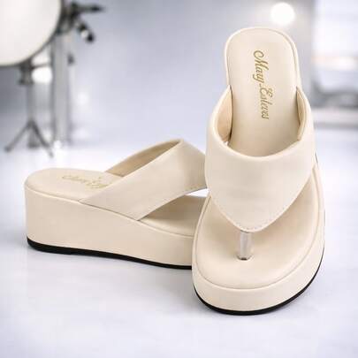Sandália Chinelo Infantil Feminino Flat Plataforma Casual De Dedo Confortável Antiderrapante
