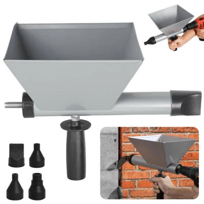 Lislark Drilling Rig Driven Cement Grouting Gun (Without Drilling Rig), A Simple DIY Tool, Suitable For Quick Mortar Application In Bricklaying And Terrace Jointing, Suitable For Filling Cracks In Garden Stones And Re-Grouting Of Brick Joints In Old Houses.It Is An Excellent Gift.