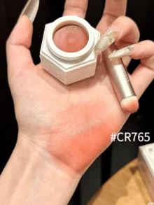 COLORROSE Phấn má dạng kem, dùng được cả má và môi, kèm cọ tán màu, kết cấu mềm mịn như bánh pudding gạo nếp, son môi lì mịn như nhung, lên màu chuẩn, lâu trôi, nhẹ nhàng, son môi dạng lỏng, mượt mà, bền màu, trang điểm hàng ngày. - CR765 - Xem 4