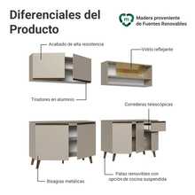 Cocina Integral Completa Modular Madesa Nice 240cm Crema 03 - Beis - Ver 4
