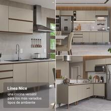Cocina Integral Completa Modular Madesa Nice 240cm Crema 01 - Beis - Ver 5