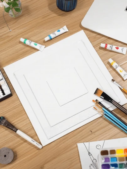 12pcs Portable Painting Boards, Suitable For Oil Painting, Acrylic, Watercolor And Gouache Creative Painting, Artist Preferred