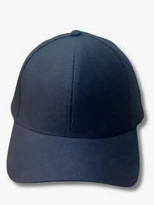 Set Of 2 Plain Basic Adult Caps For Men And Women, Super Lightweight, Curved Brim, Cotton - Black and Black - View 2