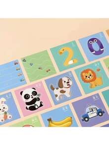 48件/96件趣味儿童剪纸套装，动物主题剪纸，剪纸艺术，DIY手工艺术用品，含剪刀 - 彩色 - 查看 5