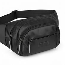 's Fanny Pack Shoulder Bag Unisex Waterproof Waist Bag Streetwear Ondway - 黑色 - 查看 5