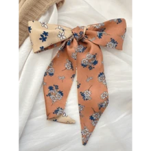 4pcs/Set Women's French Style Vintage Floral Striped Printed Scarf Hairband, For Casual, Elegant, Daily, And Dating Occasions, A Multi-Purpose Gift For Dress-Up Gym Valentine's Day Valentines Headband Turban Headband Sweatband, School Stuff, College, Headbands Fall Winter Hair Band Hair Accessories For Women For Vacation Outfits Woman - 彩色 - 查看 7