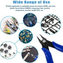 1/2/3pcs Wire Cutter Set, Spring-Loaded Diagonal/Flat Pliers, Chrome Vanadium Steel Precision Diagonal Cutting Pliers, Heavy Duty Cutting Pliers For Home Use - Multicolor - View 5
