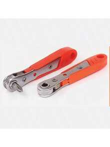 11pcs Screwdriver Set With Ratchet Handle For Narrow Spaces, Reversible Ratchet Screwdriver For Tight Spaces, Includes Flat, Hex, Star Bits, Angled & Straight Handles, Steel Material, Red Color, Assembly Required, Non-Electric, No Battery Needed, Suitable For Industrial And Scientific Use